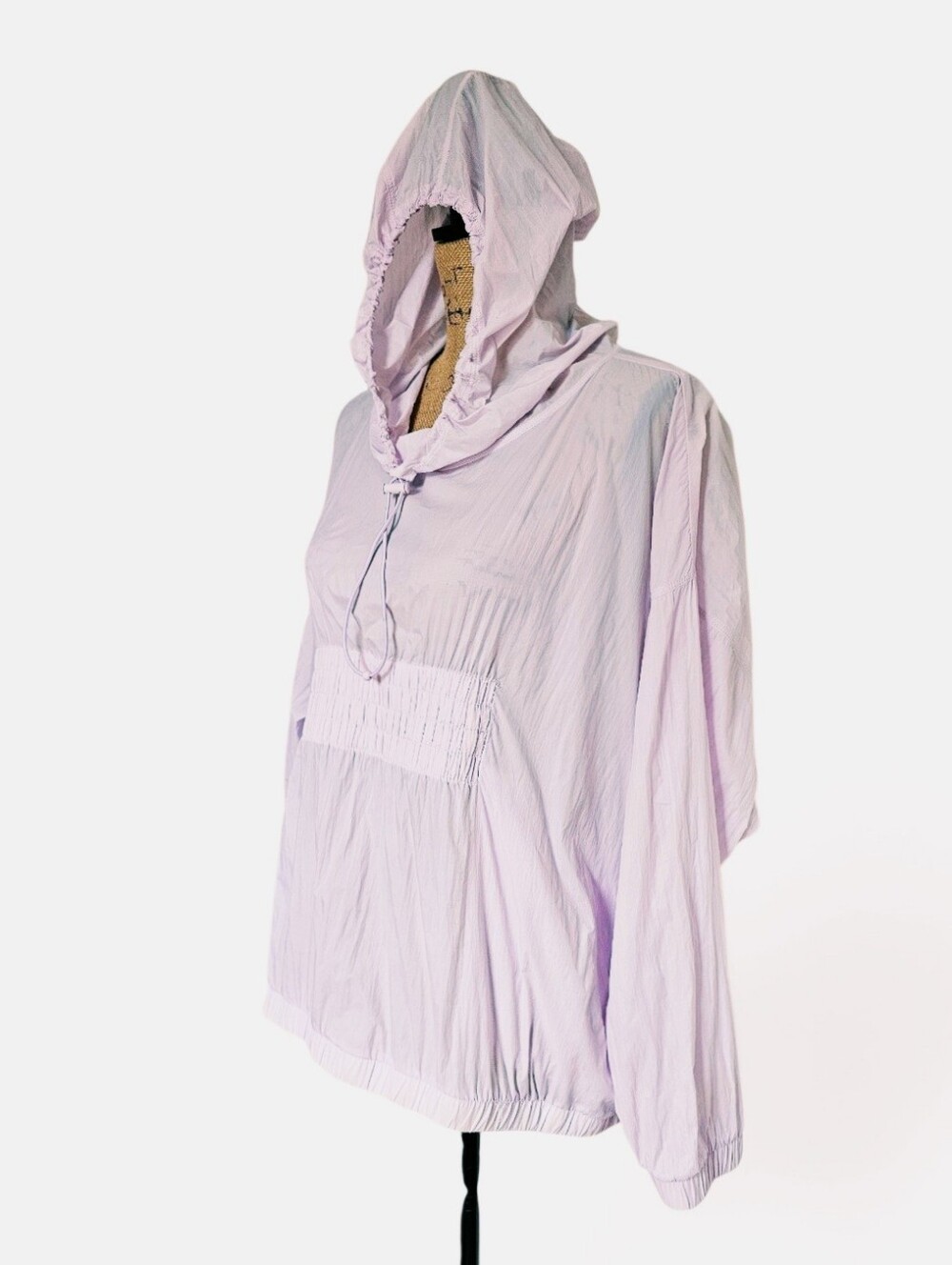 Athleta Dispatch Anorak Light Purple Hooded Pullover Windbreaker Jacket, Size M - Picture 7 of 9